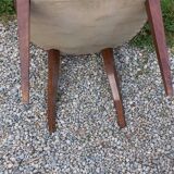 Paire de chaises de chambre vintage à dossier bas des années 30/50