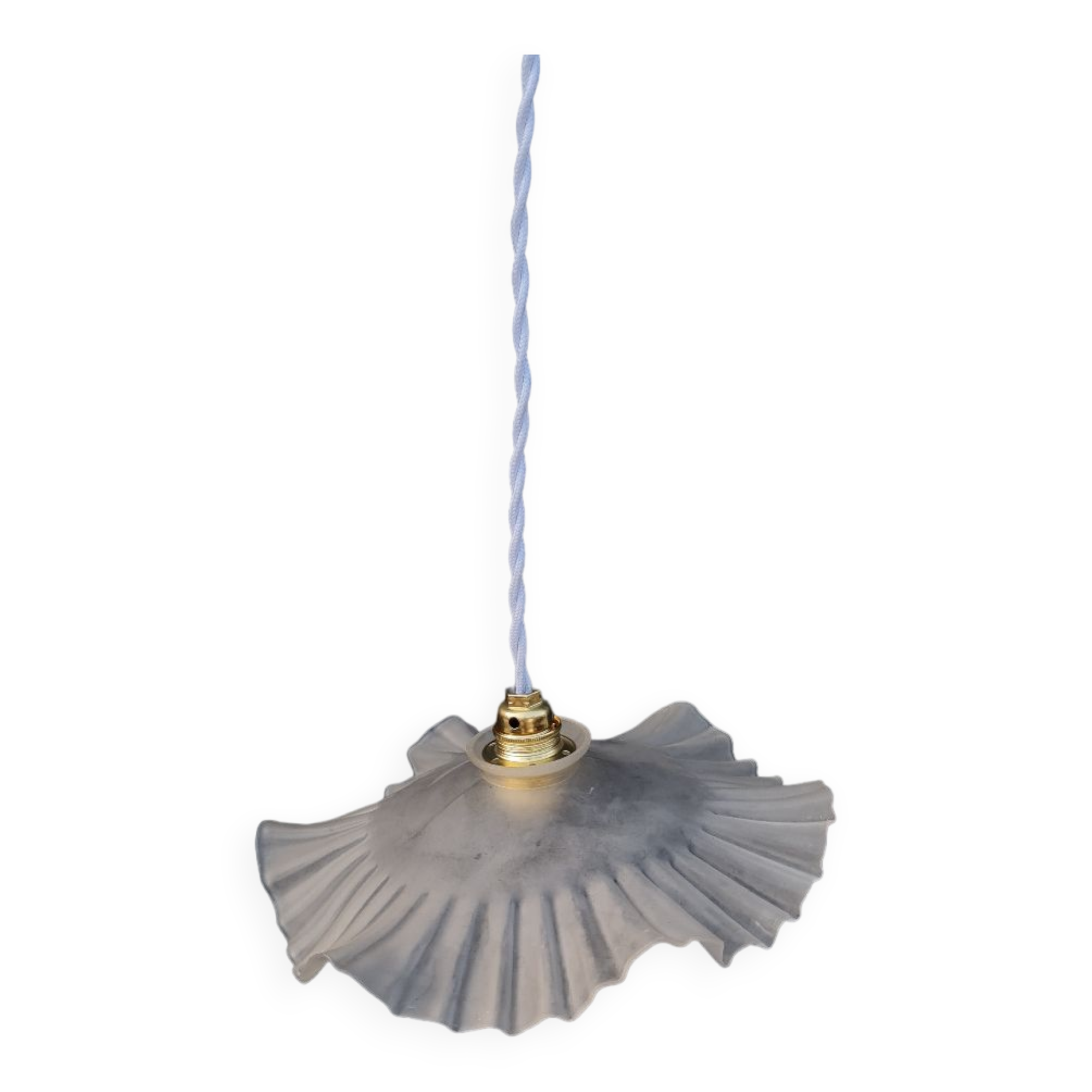 Frosted glass pendant light