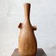 Vase / sculpture in solid carved oak