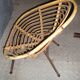 Armchair of child in rattan and metal, 70 years