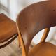 4 camel Thonet bistro chairs