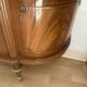 Large Louis XVI style display cabinet in wood and marble.