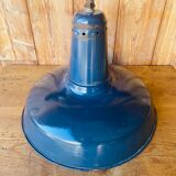 Workshop suspension in blue enamelled sheet metal white interior