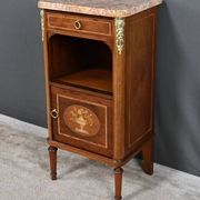 Small living room piece in marquetry, Louis XVI style – early 20th century