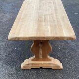 Table à manger de monastère rénovée en chêne massif du 19ème 200cm