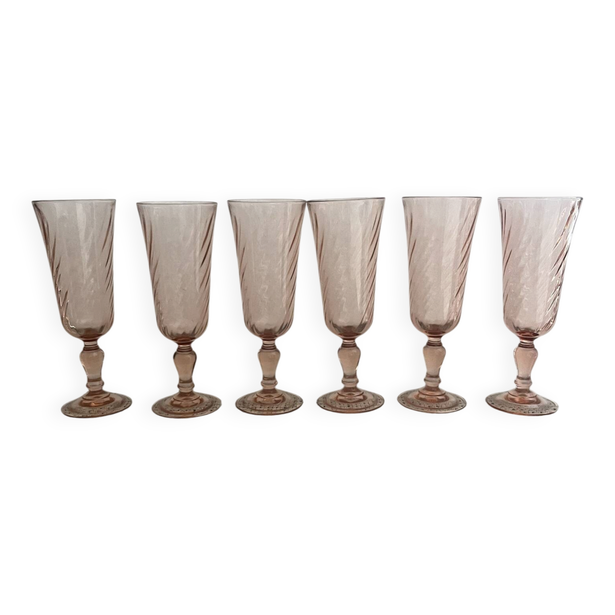 6 champagne flutes
