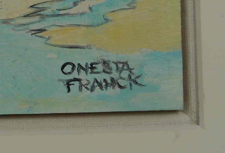 Oil painting by Onesta Franck