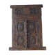 Antique carved wooden window and shutter from Rajasthan