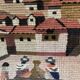 Peruvian tapestry 60/70 in alpaca wool - vintage peruvian handicraft