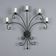 Wall sconce in wrought iron with 5 lights - Italy