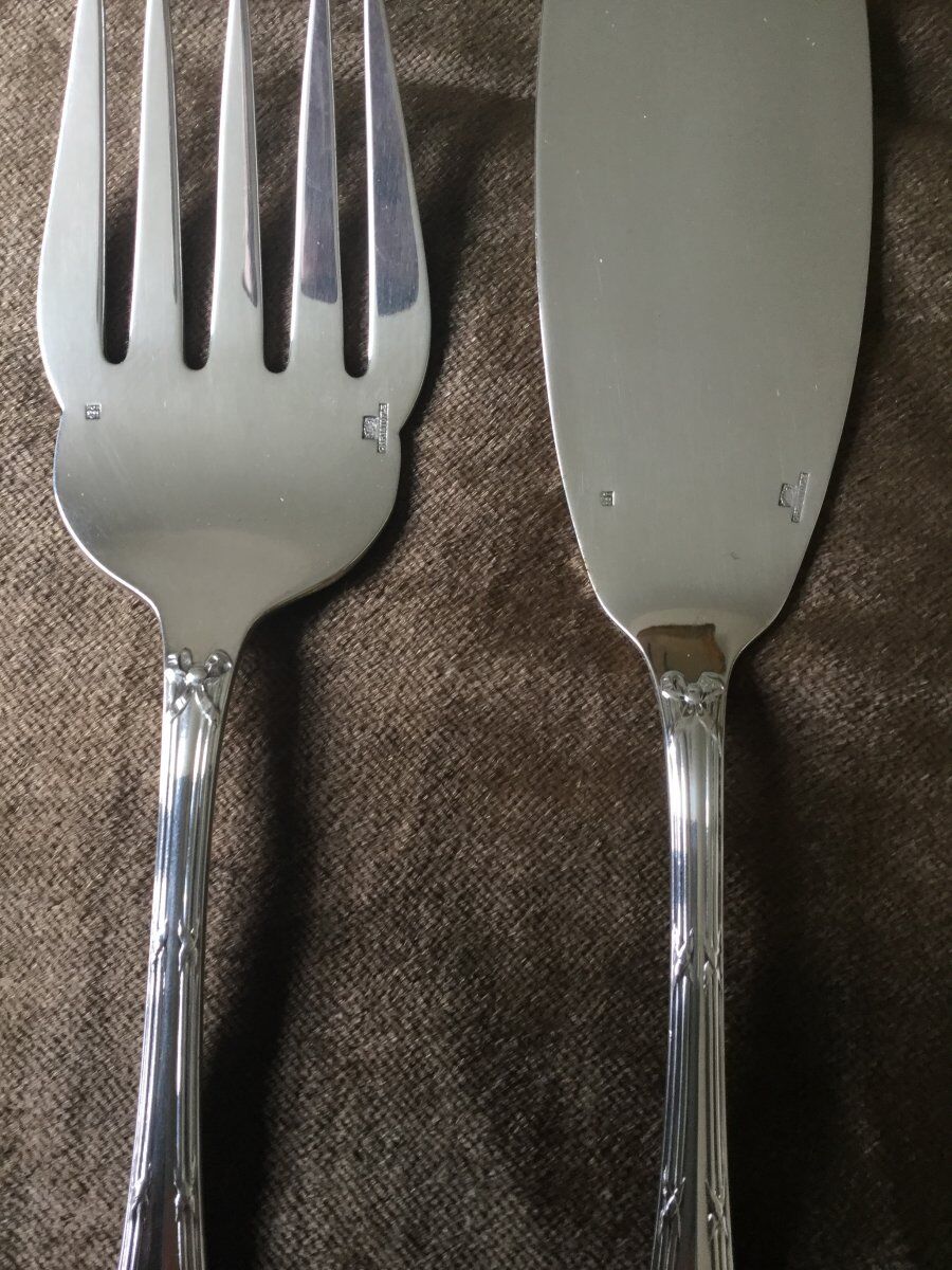 Christofle fish service model Cross ribbons