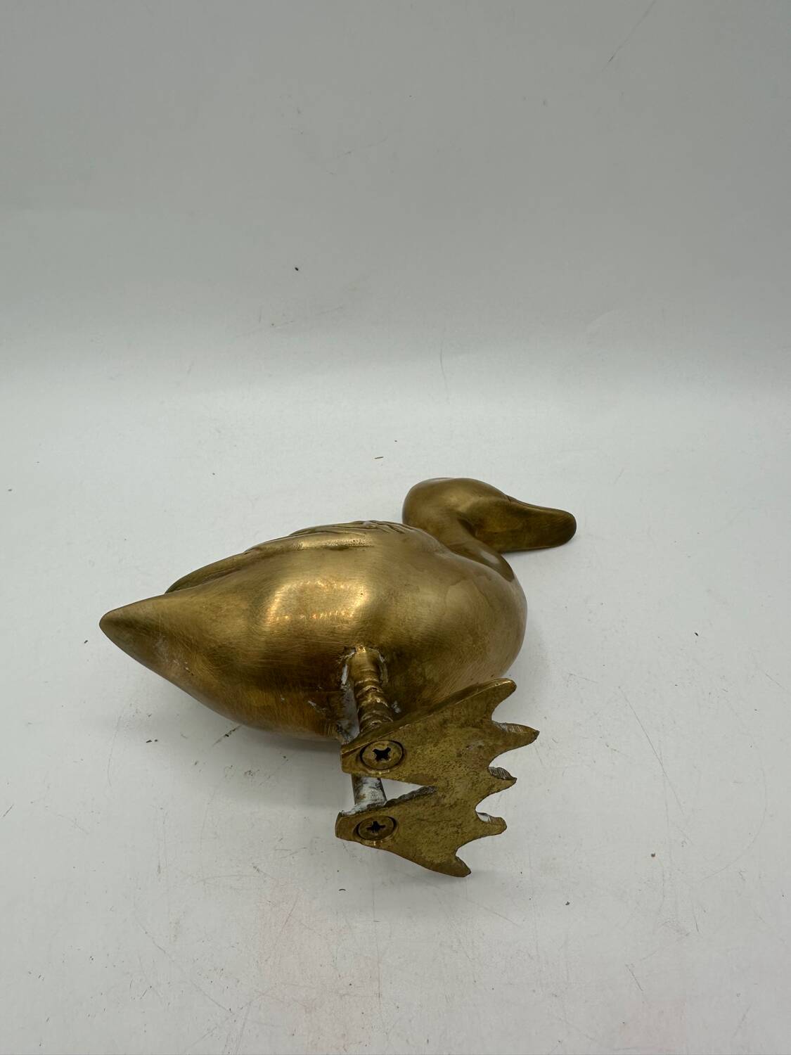 Vintage brass duck