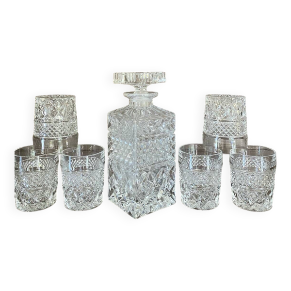 Carafe et verres vintage