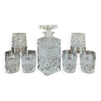 Carafe et verres vintage