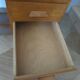 Vintage modernist desk - 5 drawers - shelf - 1950s - closure mechanism