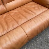 Scandinavian 2-seater canapé in genuine leather from De Sede, Switzerland, 150cm.