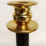 Candelabra "Dorothy Thorpe" in black lucite. USA 1960s.