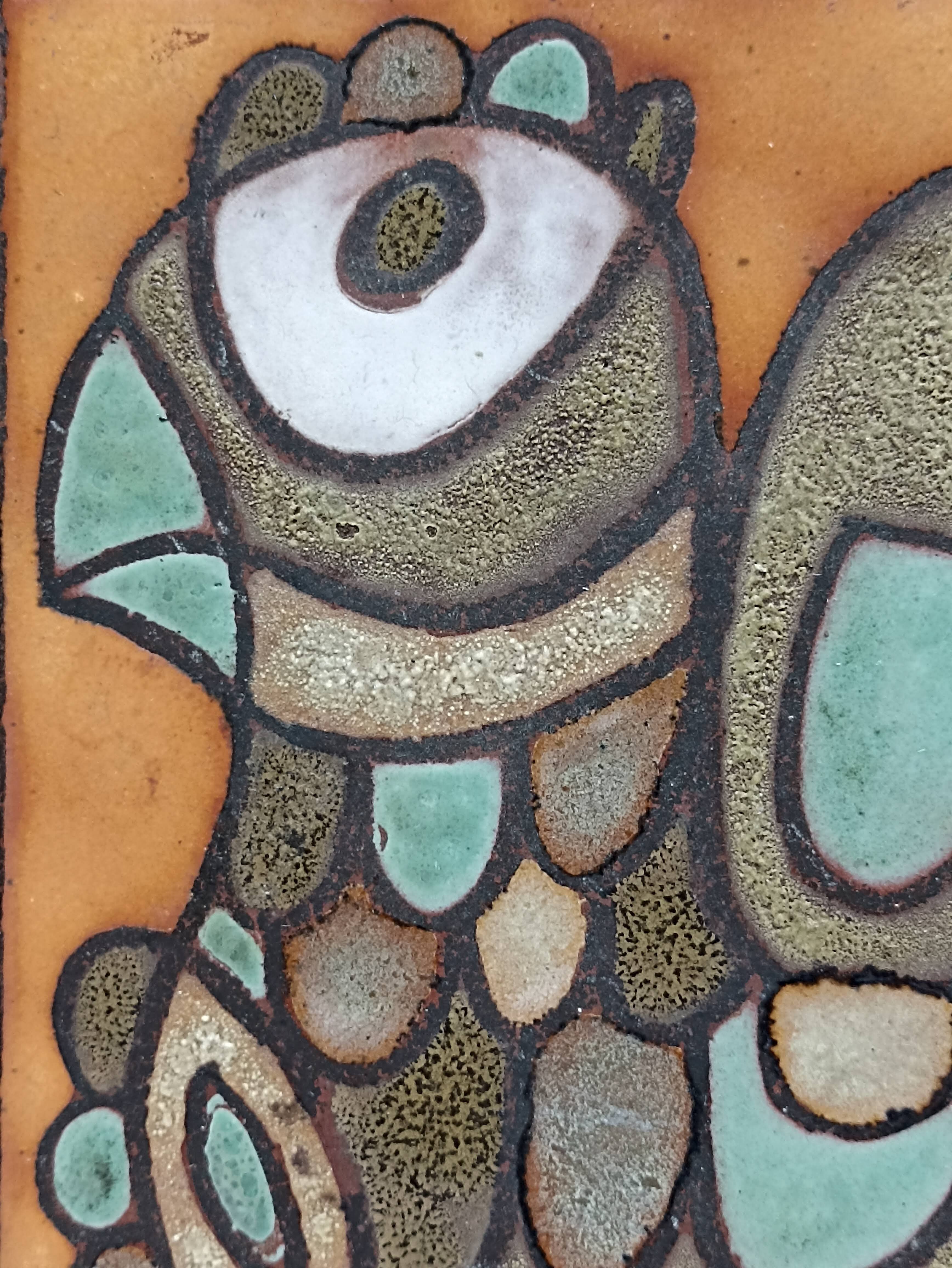 Ceramic tile Bird by ROLAND ZOBEL