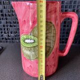 Ceramic kiwi fruit pitcher