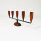 Modernist teak candlestick, Denmark, 1960s