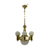 Rare Art Nouveau Chandelier by Emil Kralik, 1920s