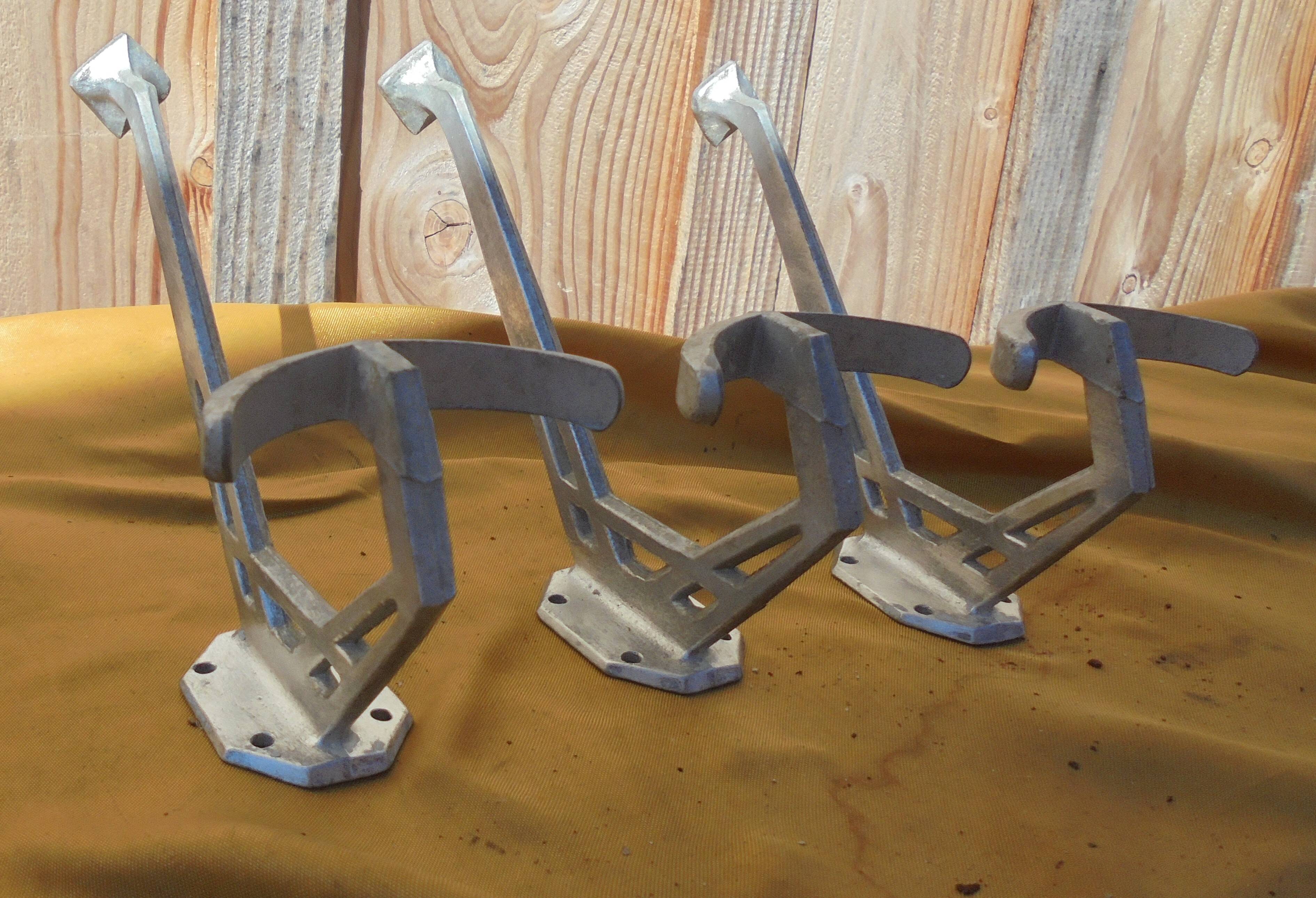 3 Vintage School Hooks