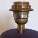 Vintage lamp base signed Emilio Robba – blue/purple fabric