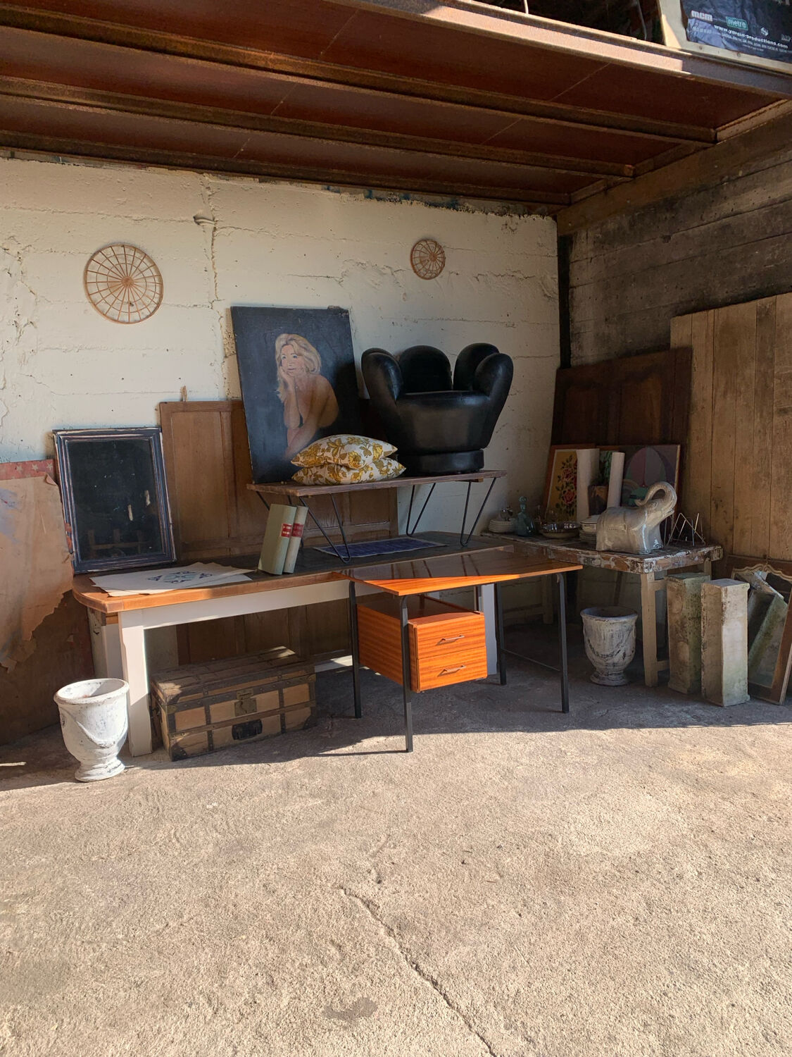 Bureau vintage moderniste années 70