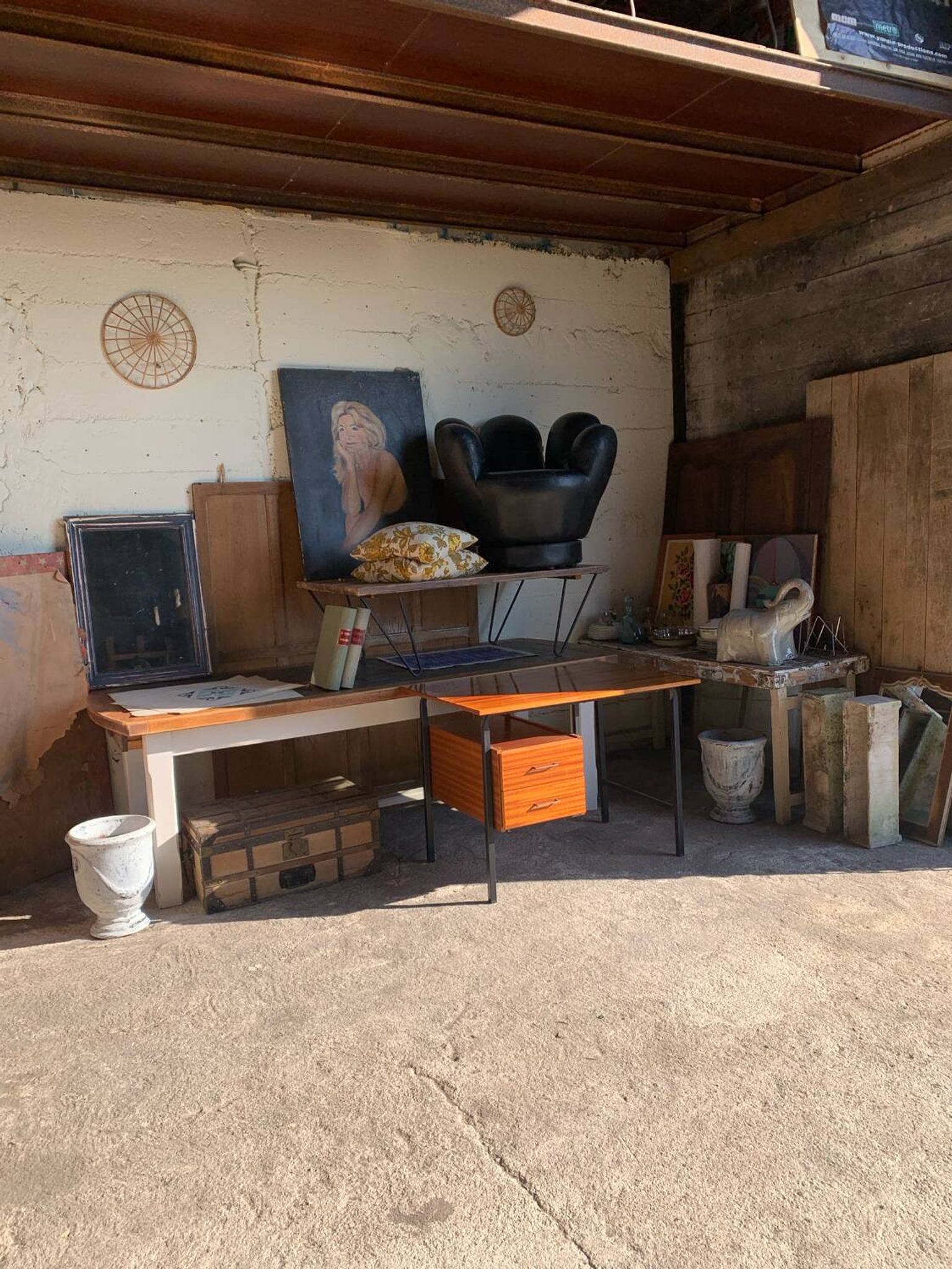 Bureau vintage moderniste années 70