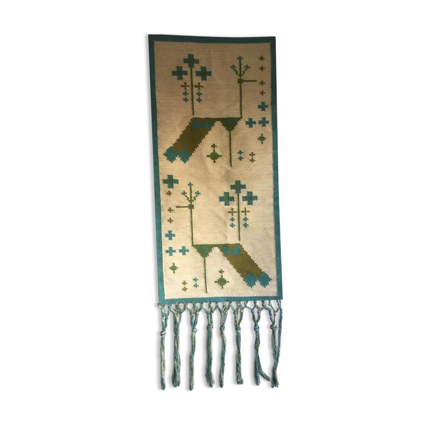 Swedish 1950’s woven wall hanging Rolakan
