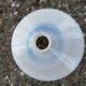 White opaline lampshade from the 1940s
