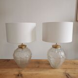 Art Deco lamp in polished glass