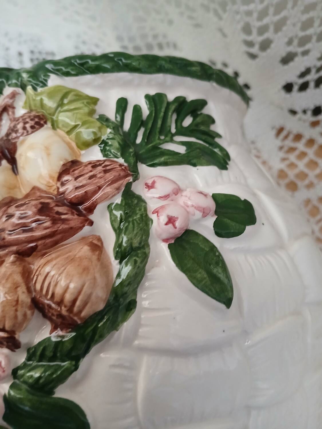 Antique Barbotine Vase