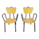 Paire de fauteuils années 50