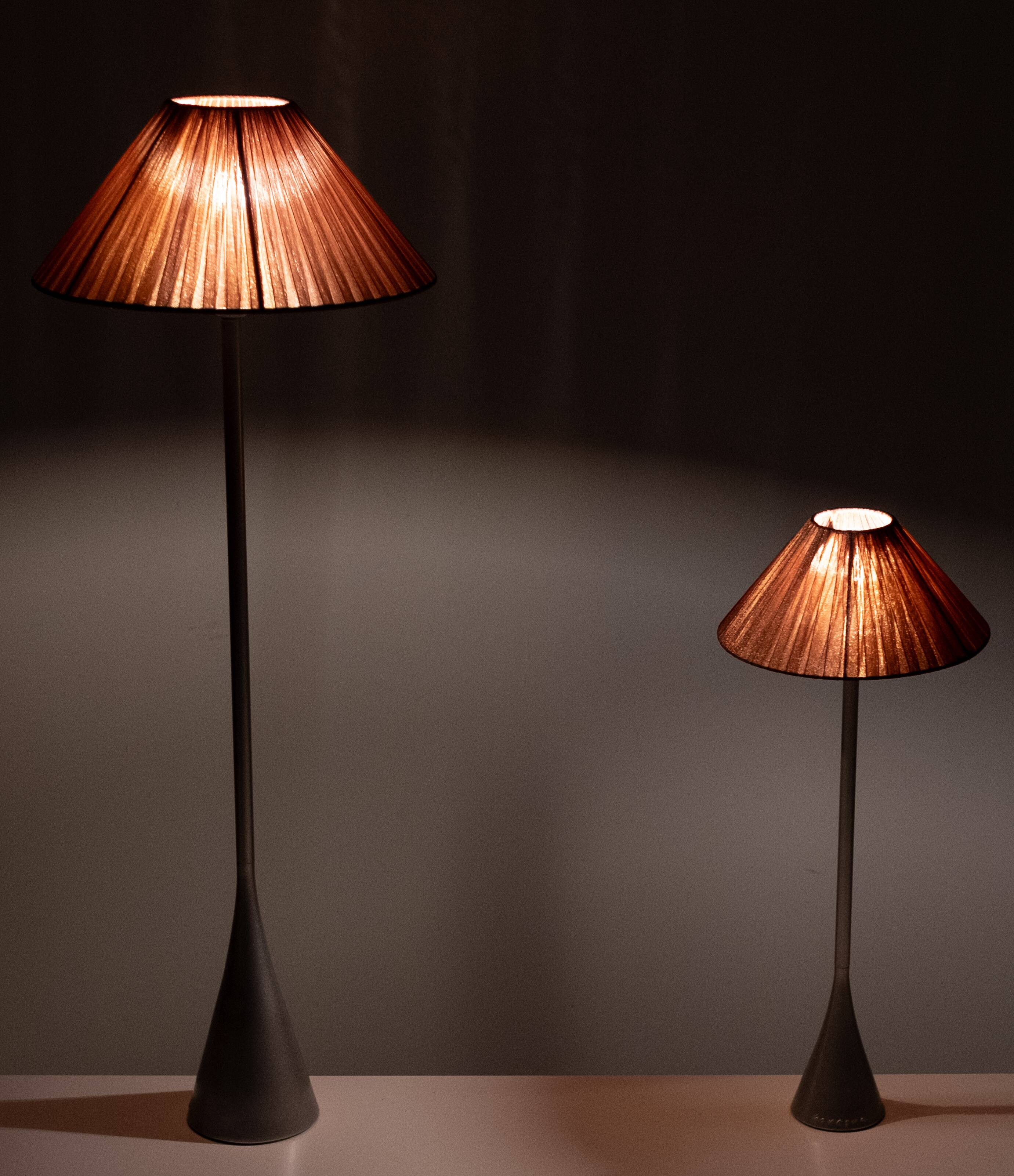 Paire de lampes de table Pascal Mourgue pour Ligne-Roset « Cinna » en aluminium moulé