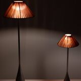 Paire de lampes de table Pascal Mourgue pour Ligne-Roset « Cinna » en aluminium moulé