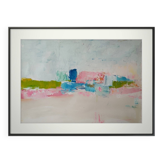 Abstract Mediterranean landscape