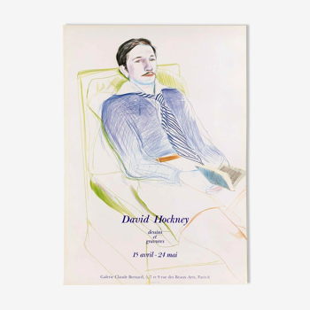 Lithographie Portrait de Jacques de Bascher, David Hockney  1975