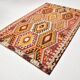 6x9 Colorful Handmade Geometric Kilim Rug, 182x283Cm