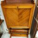 cherry wood secretary with lyre base from the 50s-60s