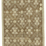 1960s handmade contemporary oriental beige rug 151 cm x 251 cm