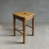 Wooden school stool, Marcel Roy Paris school furniture