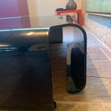 Smoked plexiglass coffee table Michel Dumas 70s