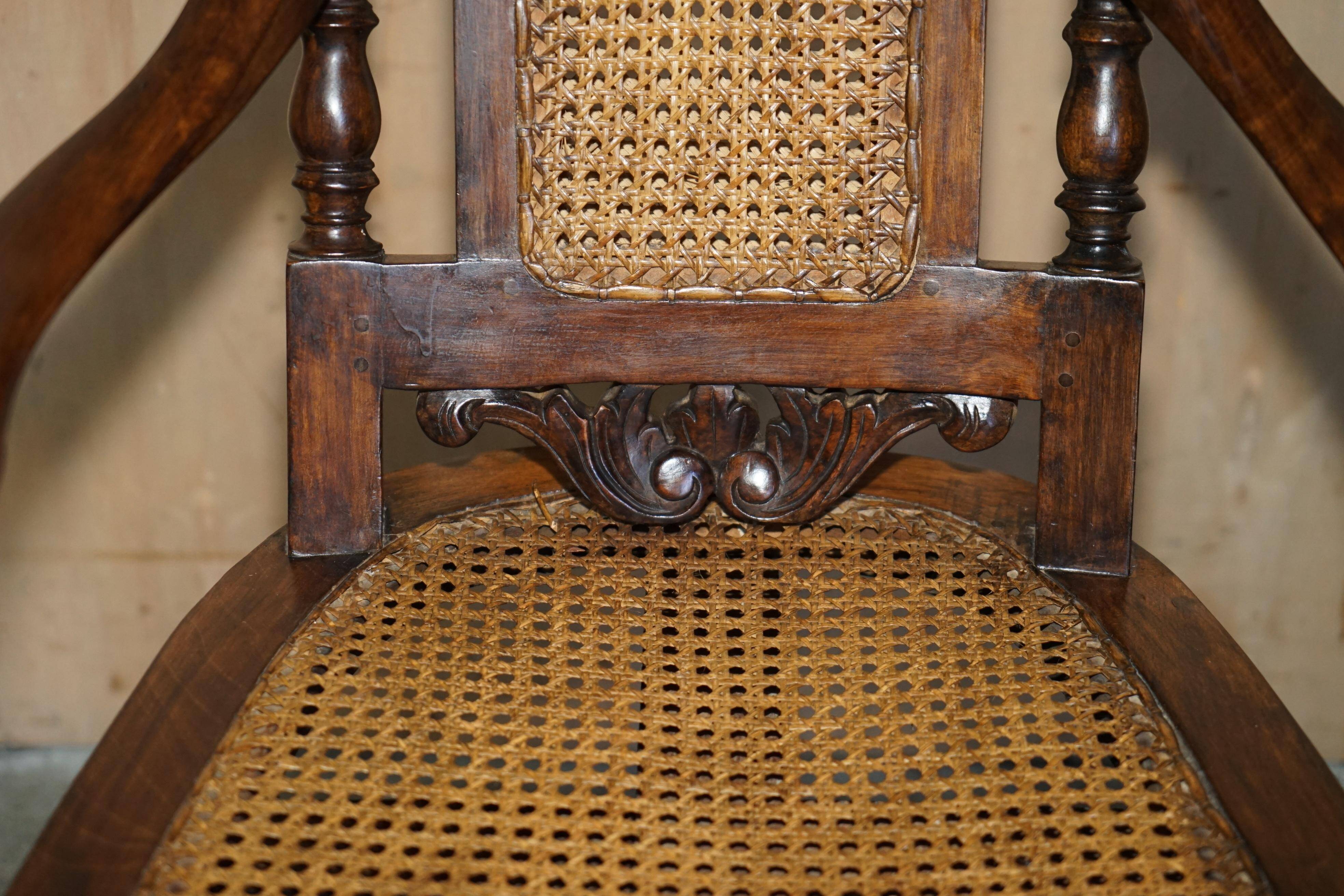 Antique Victorian swivel office armchair
