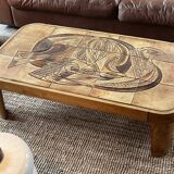 Raymonde Leduc coffee table model "Colombe" Vallauris 1960
