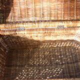 Vintage rattan trunk