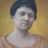 Dessendier (French School of the 20th century) Portrait of a woman in the antique style Pastel signed and dated 1927