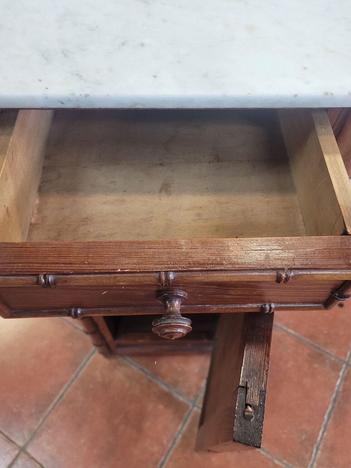 Bamboo wooden bedside table