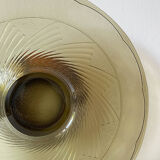 Art Deco fruit cut smoked glass