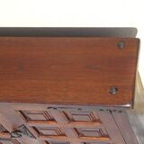 Shallow solid oak sideboard